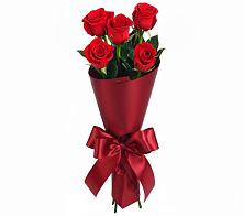 Букет 5 Красных роз Эдлесс Лав в Добровольном