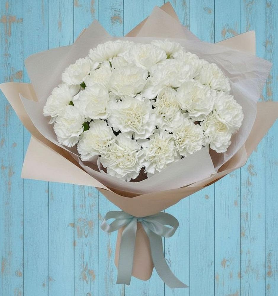 Букет цветов из: Гвоздики в Добровольном