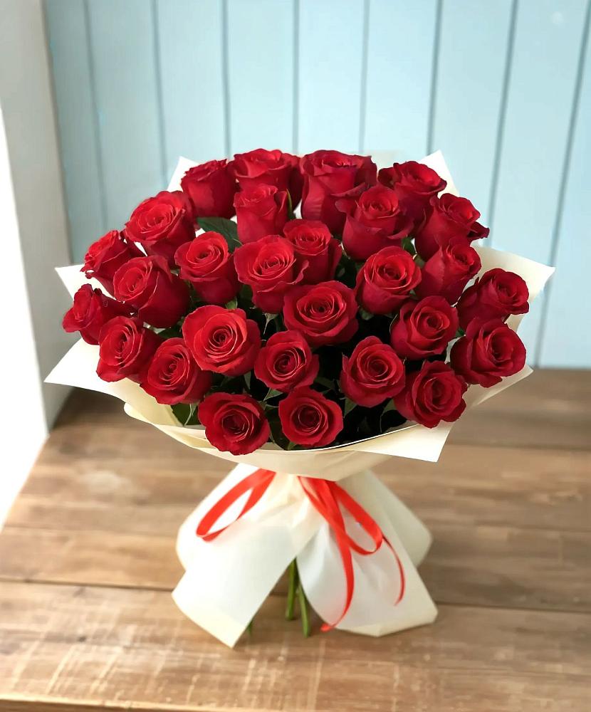 Букет 29 Красных роз в Добровольном