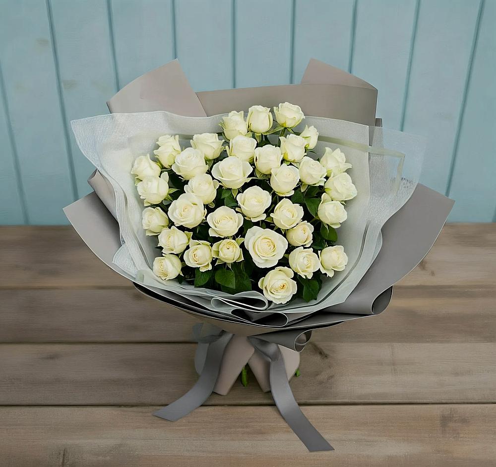 Букет Белоснежная нежность в Добровольном