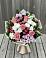 Букет цветов из: Альстромерии, Гвоздики, Розы и Хризантемы в Добровольном