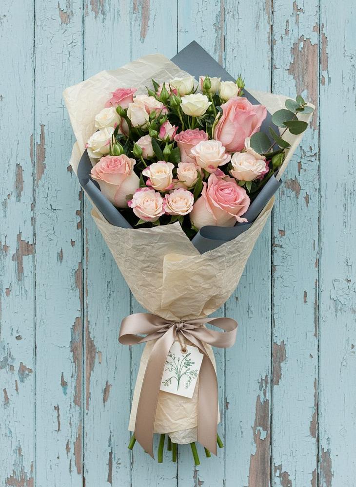 Букет цветов из: Розы в Добровольном