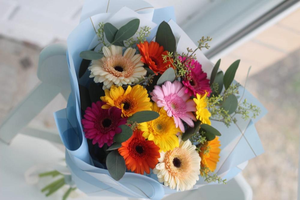 Букет цветов из: Герберы в Добровольном