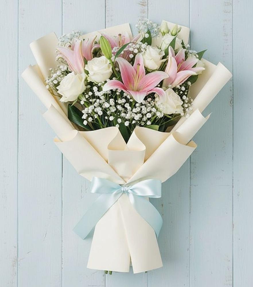 Букет цветов из: Лилии в Добровольном