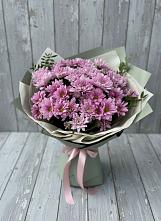 Букет цветов из:  Хризантемы #REPLACE_PRED# Добровольном