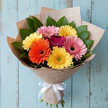 Букет цветов из:  Герберы в Добровольном