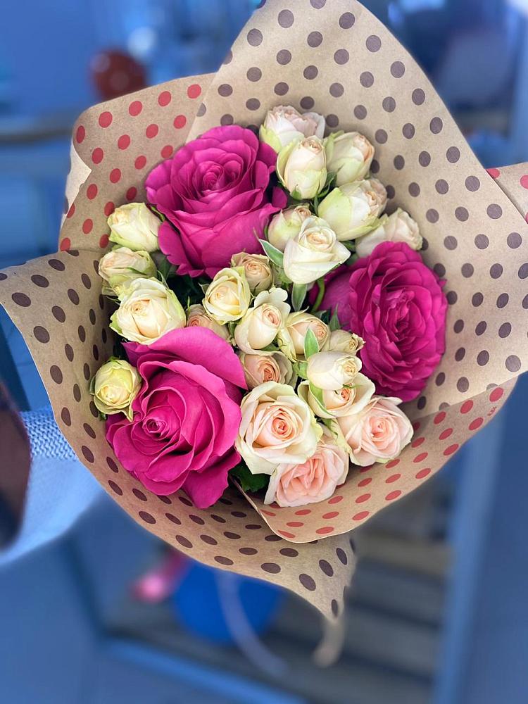 Букет цветов из: Розы в Добровольном