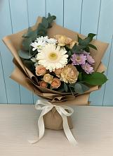 Букет цветов из:  Герберы и Хризантемы в Добровольном