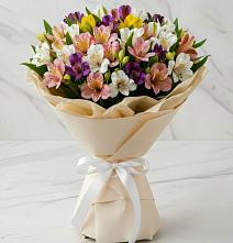 Букет цветов из:  Альстромерии #REPLACE_PRED# Добровольном