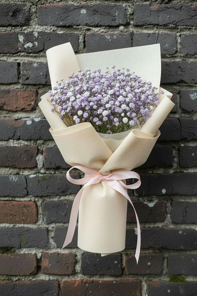 Букет цветов из: Гипсофила в Добровольном