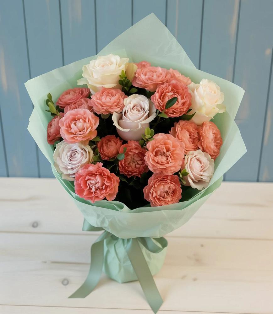 Букет цветов из: Розы в Добровольном