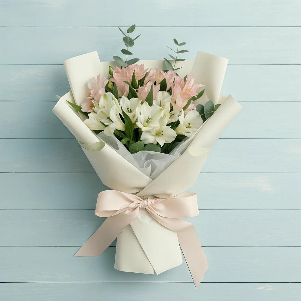 Букет цветов из: Альстромерии в Добровольном