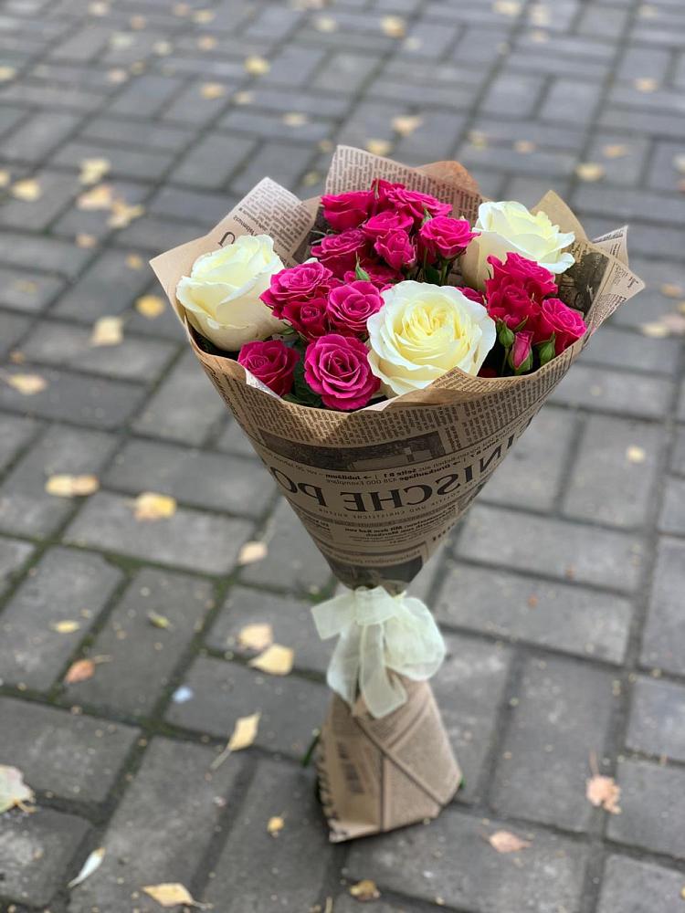 Букет цветов из: Розы в Добровольном