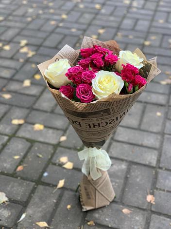 Букет цветов из: Розы в Добровольном