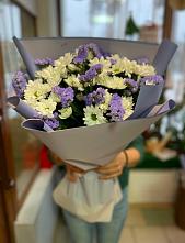 Букет цветов из:  Хризантемы #REPLACE_PRED# Добровольном