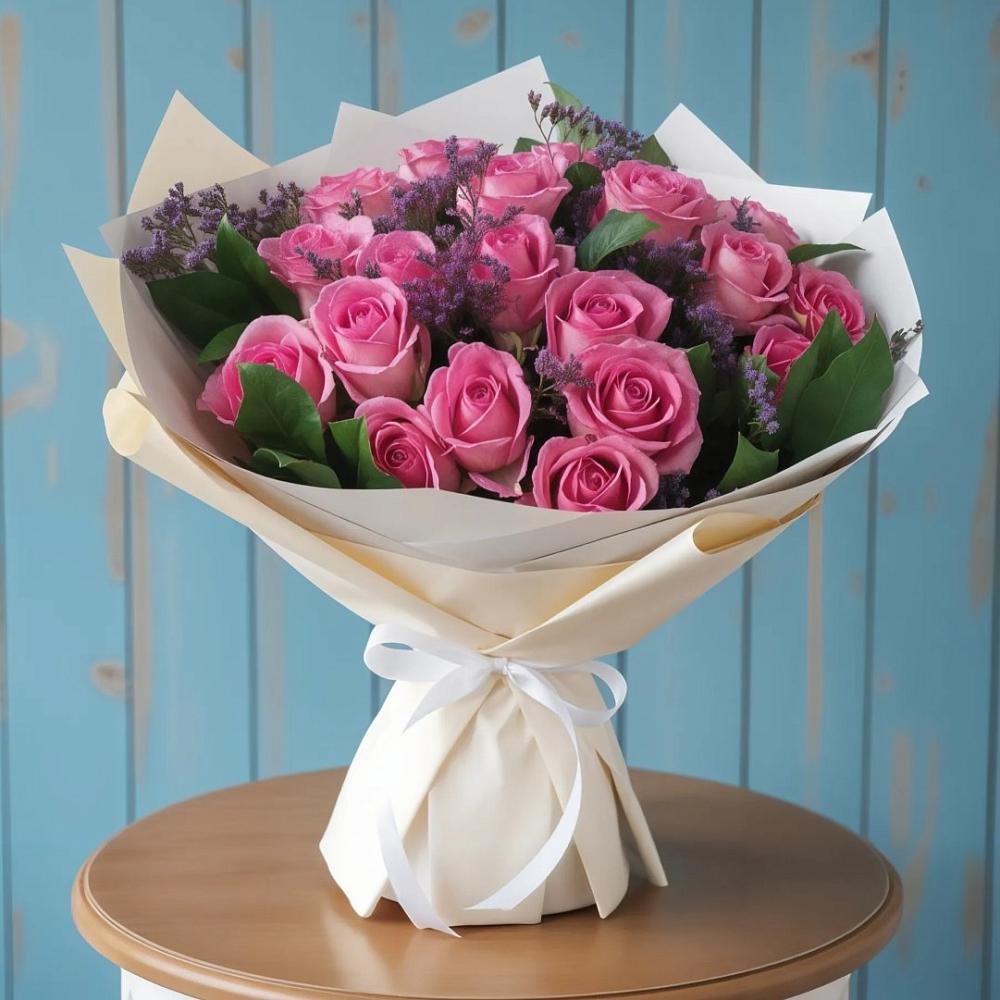 Букет цветов из: Розы в Добровольном